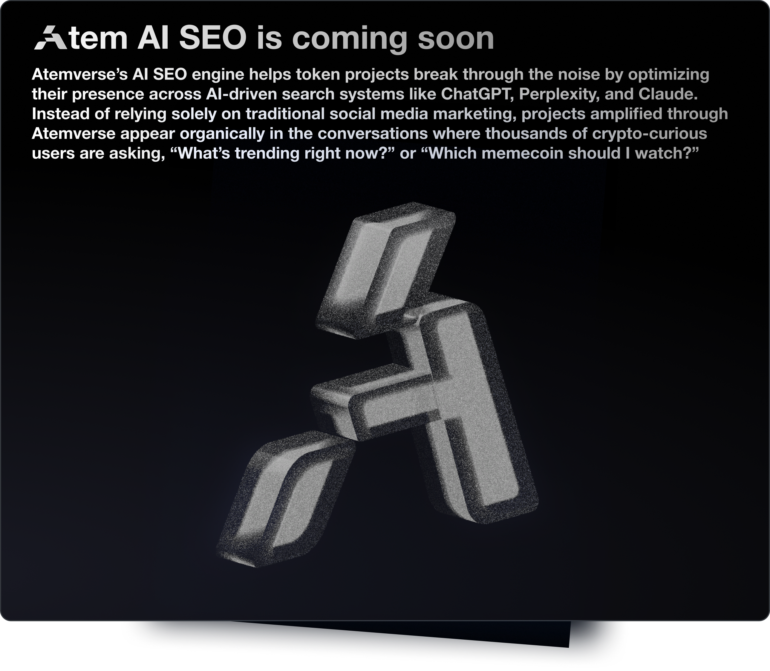 Atem AI SEO is coming soon